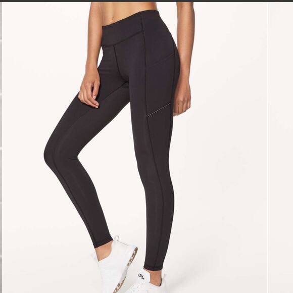 Lululemon Black Speed Up Tights - Picture 1 of 7
